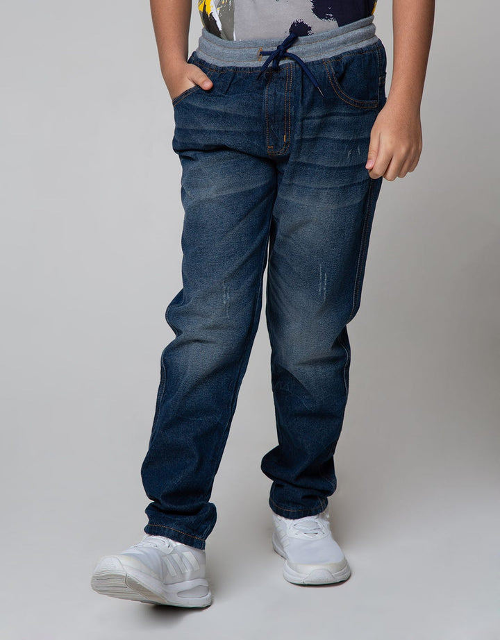 Nevada Pants Denim Rib Washing