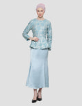 Cardinal Femme Brukat Bunga Gamis Wanita