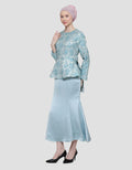 Cardinal Femme Brukat Bunga Gamis Wanita