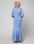 Cardinal Femme Brukat Gamis Lengan Panjang