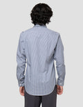 Cardinal Formal Full Print Check Kemeja Lengan Panjang Pria