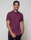 Cardinal Formal Short Sleeve Shirt Print Gingham