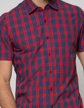 Cardinal Formal Short Sleeve Shirt Print Gingham