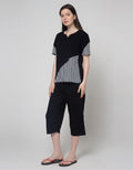 Cynthia Loungewear With Stripe Accent