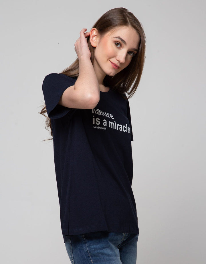 Cardinal Girl T-Shirt Print Nature Is Miracle