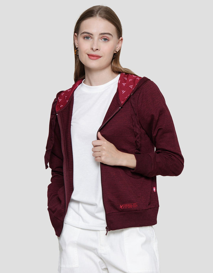 Cardinal Girl Simply Look Sweater With Zipper Wanita
