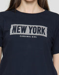 Cardinal New York Print Women's Casual T-Shirt