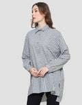 Cardinal Femme Muslim Women's Tunic Stripe Print