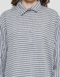 Cardinal Femme Muslim Women's Tunic Stripe Print