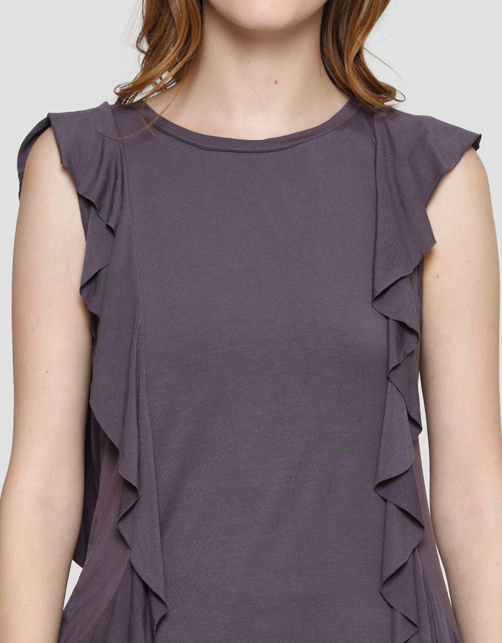 Cardinal Femme Ruffle Detail Kaos Wanita