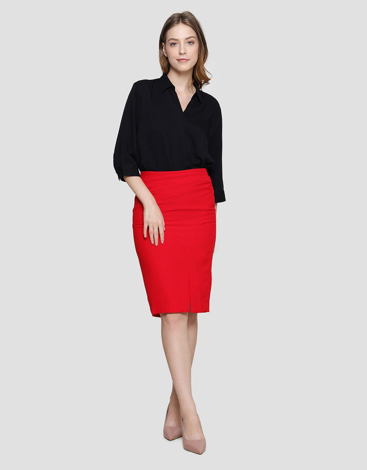 Cardinal Femme Front Slit Rok Wanita