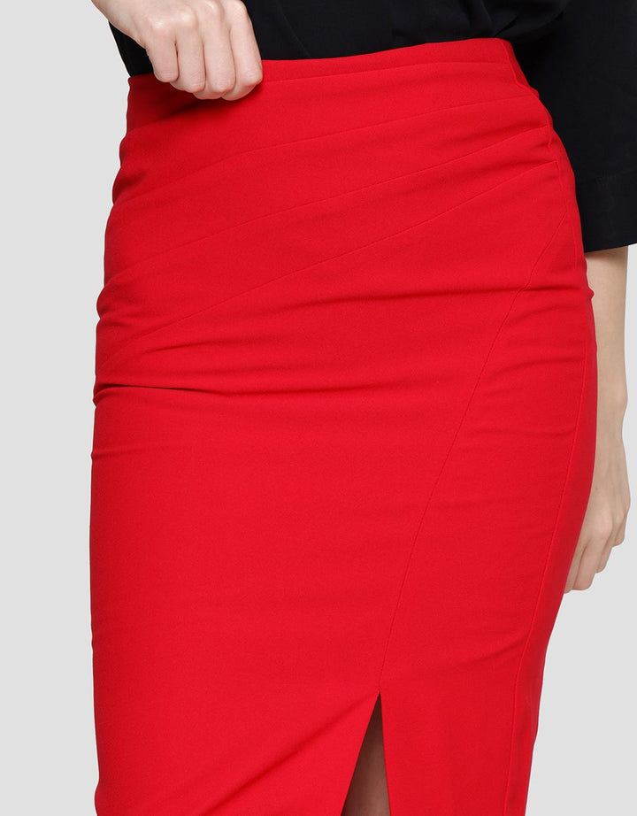 Cardinal Femme Front Slit Rok Wanita