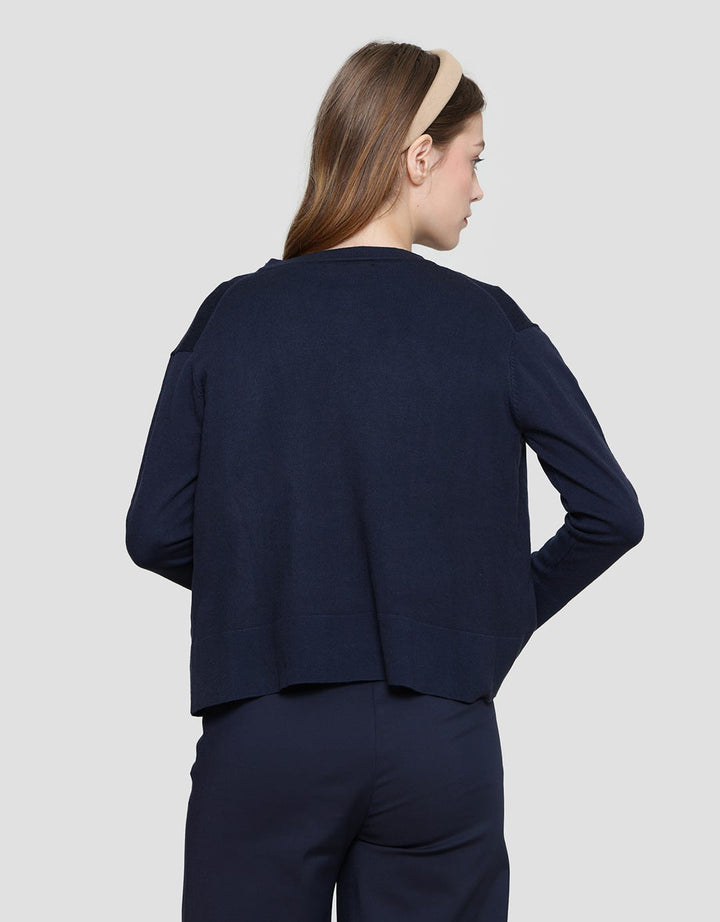 Cardinal Femme Button Cardigan Wanita
