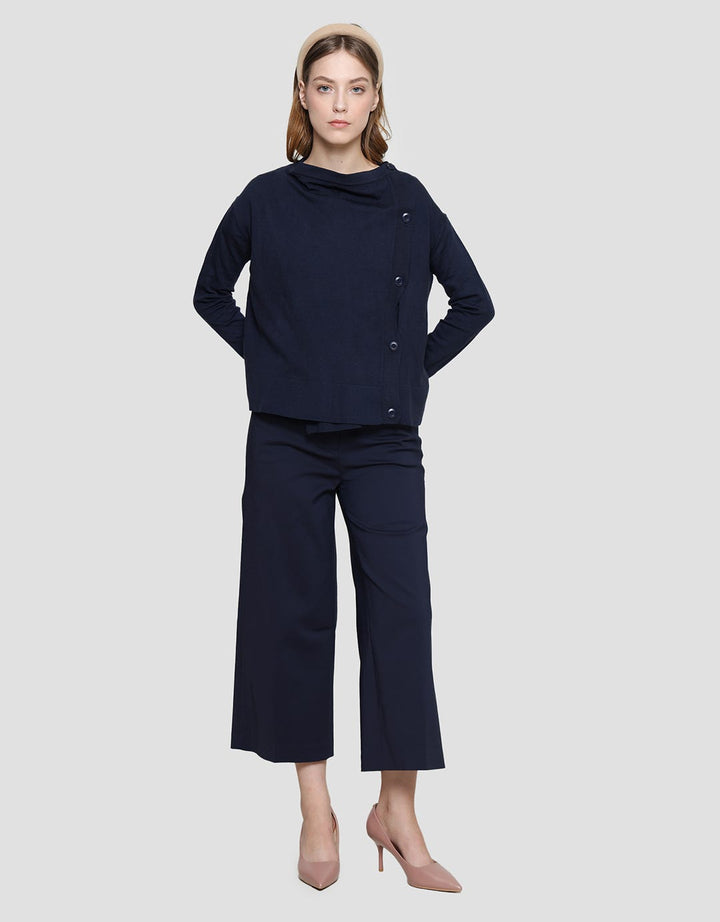 Cardinal Femme Button Cardigan Wanita