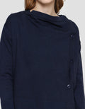 Cardinal Femme Button Cardigan Wanita