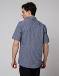 Johnwin Kemeja Sleeve Stripe Casual