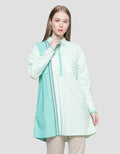 Cardinal Girl Stripe Accent Kemeja Wanita
