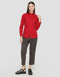 Cardinal Girl Women's Shirt Horizontal Stripe Print