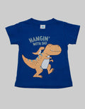 Pipiniko Short Sleeve T-Shirt Dino Hangin With Dad
