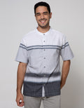 Cardinal Casual Short Sleeve Shirt Big Line On Bottom