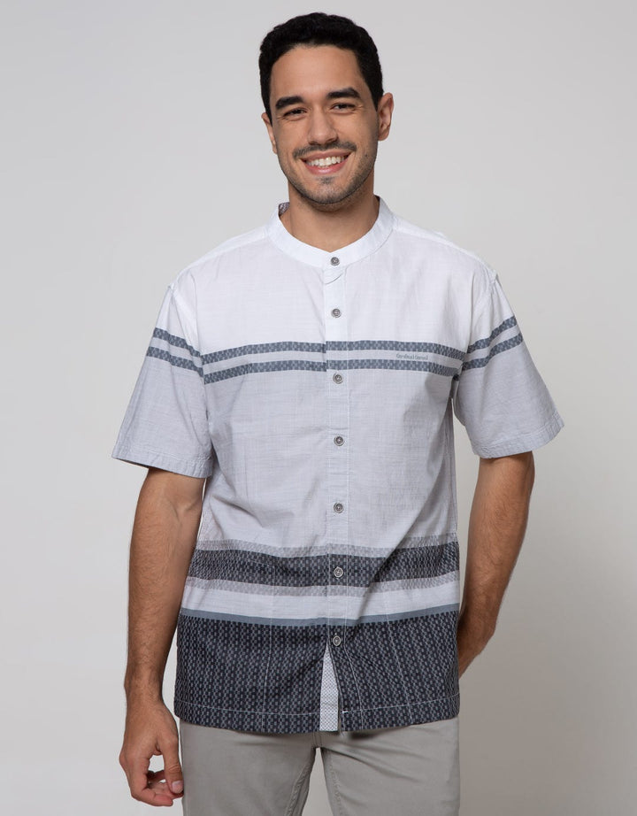 Cardinal Casual Short Sleeve Shirt Big Line On Bottom