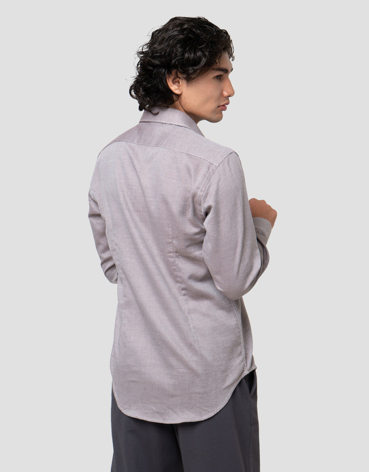 Cardinal Formal Full Button Kemeja Lengan Panjang Pria