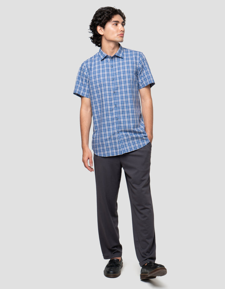 Cardinal Formal Check Print Kemeja Pria