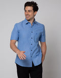 Johnwin Kemeja Short Sleeve Formal Simple