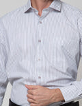 Stanley Adams Long Sleeve Shirt Print Stripe Regular