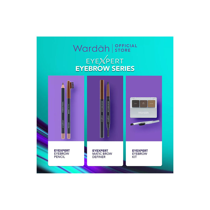 Wardah EyeXpert Matic Brow Definer 01 LIGHT BROWN 0.25 g