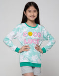 Nevada Sweatshirt Tie Dye Print Good Luck