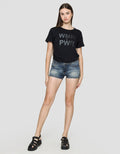 Cardinal Ladies Washed Accent Celana Jeans Pendek Wanita