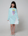 Nevada Long Sleeve Dress Cut N Sewn With Wording Tag