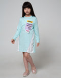 Nevada Long Sleeve Dress Cut N Sewn With Wording Tag