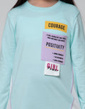 Nevada Long Sleeve Dress Cut N Sewn With Wording Tag