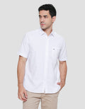 Cardinal Casual Casual Kemeja Lengan Pendek Pria