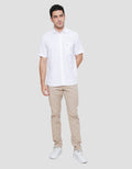 Cardinal Casual Casual Kemeja Lengan Pendek Pria