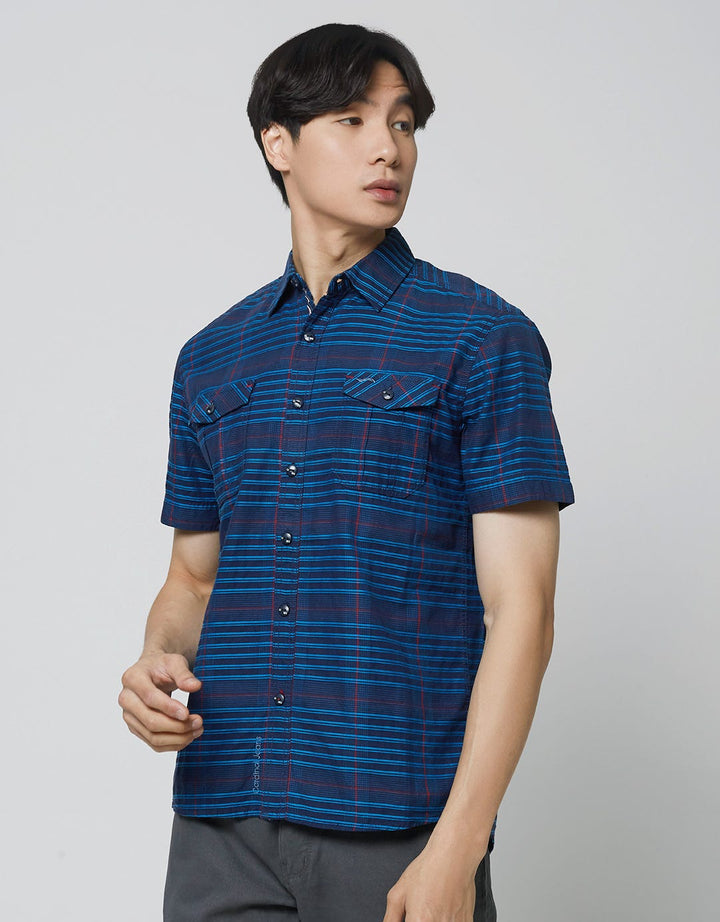 Cardinal Jeans Kemeja Stripe