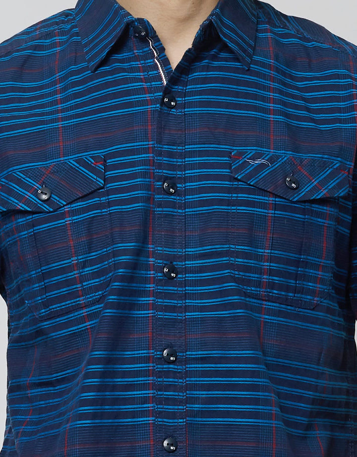 Cardinal Jeans Kemeja Stripe