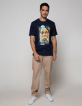 T Zone Short Sleeve T-Shirt Fotoprint Painting Life Is