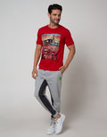 Cardinal Jeans T-Shirt Oblong Lengan Pendek Motorcycle