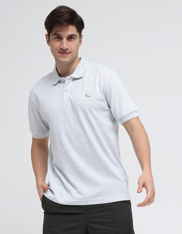 Walrus Basic Textured Polo Shirt Pria