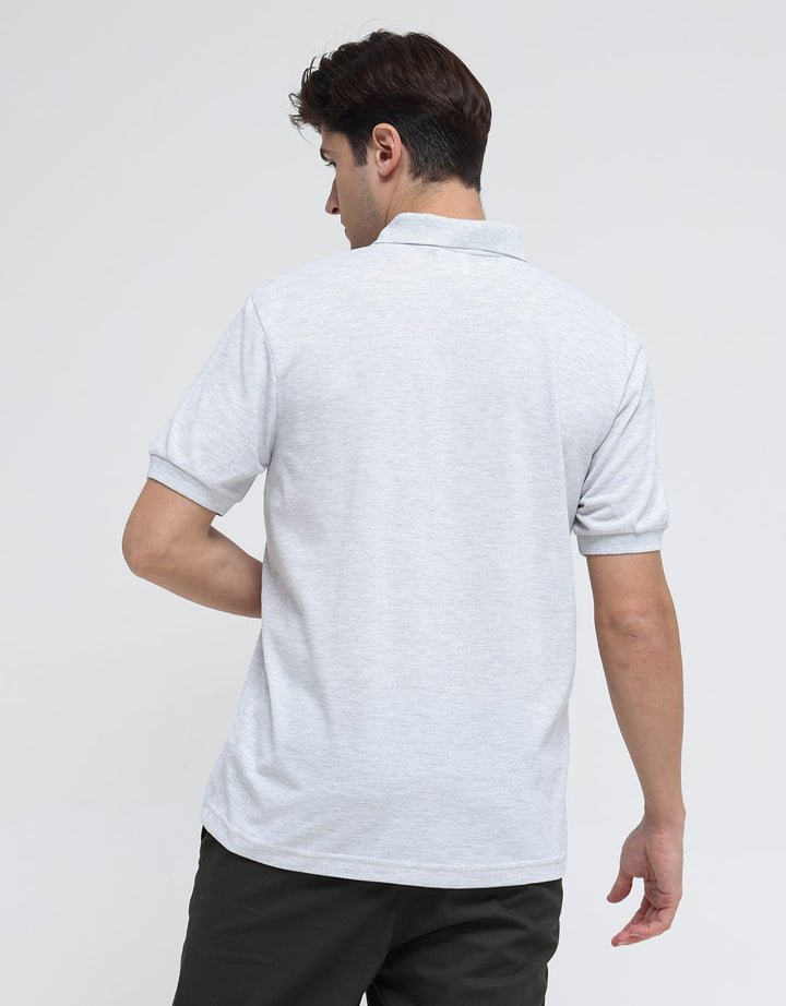 Walrus Basic Textured Polo Shirt Pria