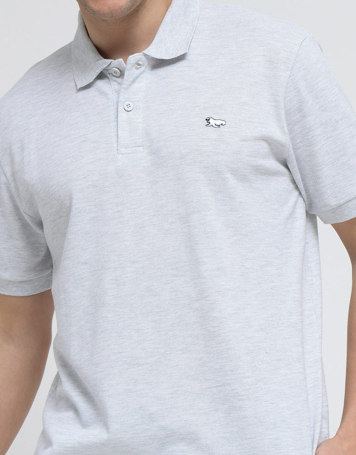 Walrus Basic Textured Polo Shirt Pria