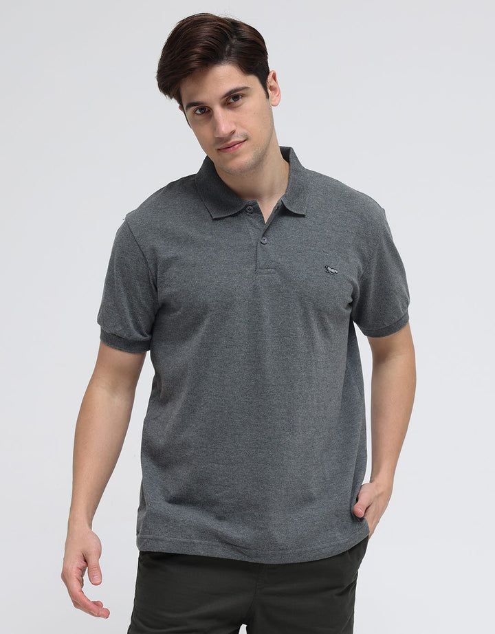 Walrus Basic Textured Polo Shirt Pria