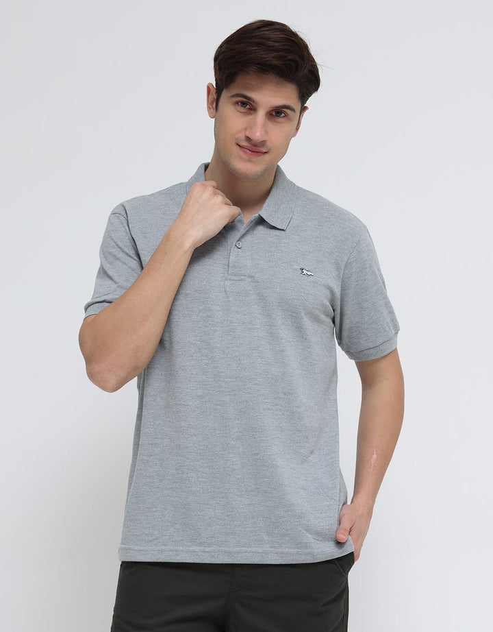 Walrus Basic Textured Polo Shirt Pria