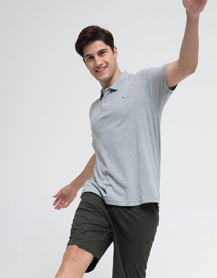 Walrus Basic Textured Polo Shirt Pria