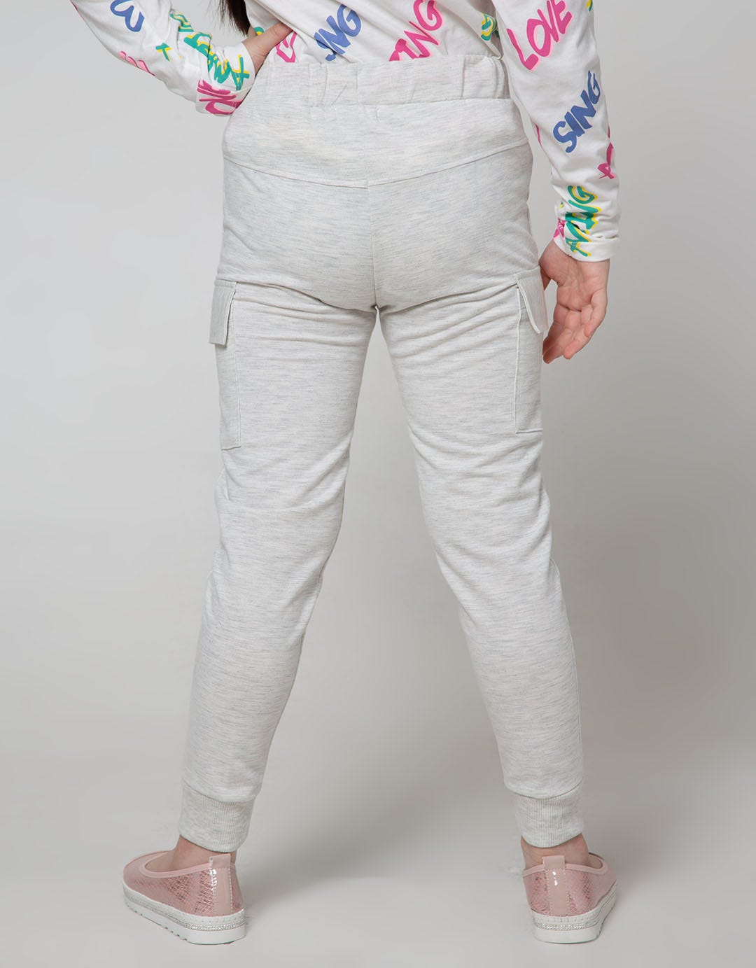 Nevada Jogger Pants Knit Cargo Print Happiness