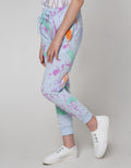 Nevada Jogger Pants Knit Splash Print Matching Jacket