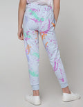 Nevada Jogger Pants Knit Splash Print Matching Jacket